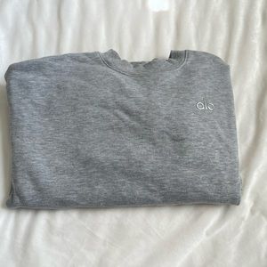 Alo Grey Crewneck Sweatshirt
